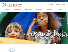 Tablet Screenshot of libertychristian.org