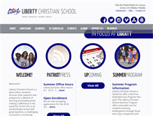 Tablet Screenshot of libertychristian.net